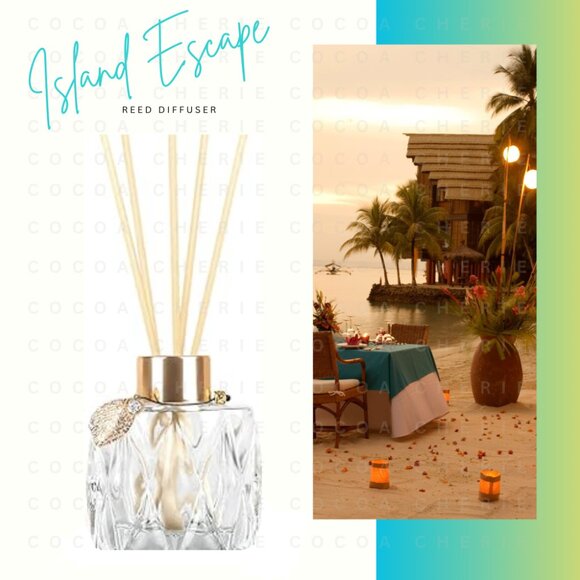 Cocoa Cherie Other - Island Escape Reed Diffuser 4oz.